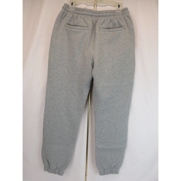 Burberry Pants Burberry Walford Gray Cotton Fleece Black Logo Insulated Joggers Sweatpants S